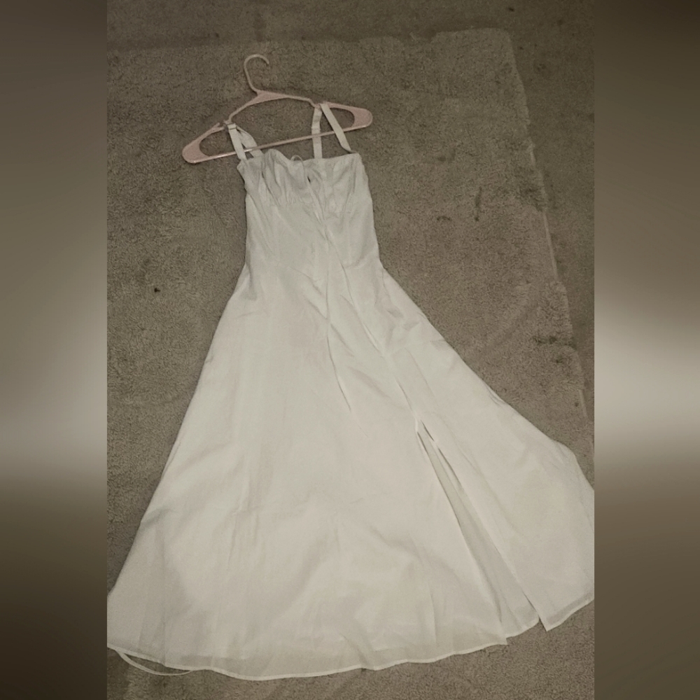 White dress with corset back (size s)